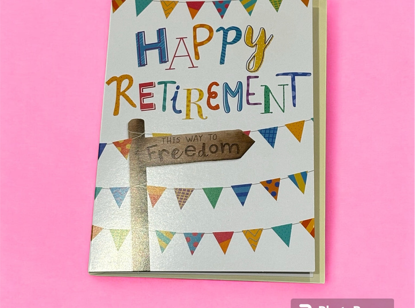 Happy Retirement Braille Card
