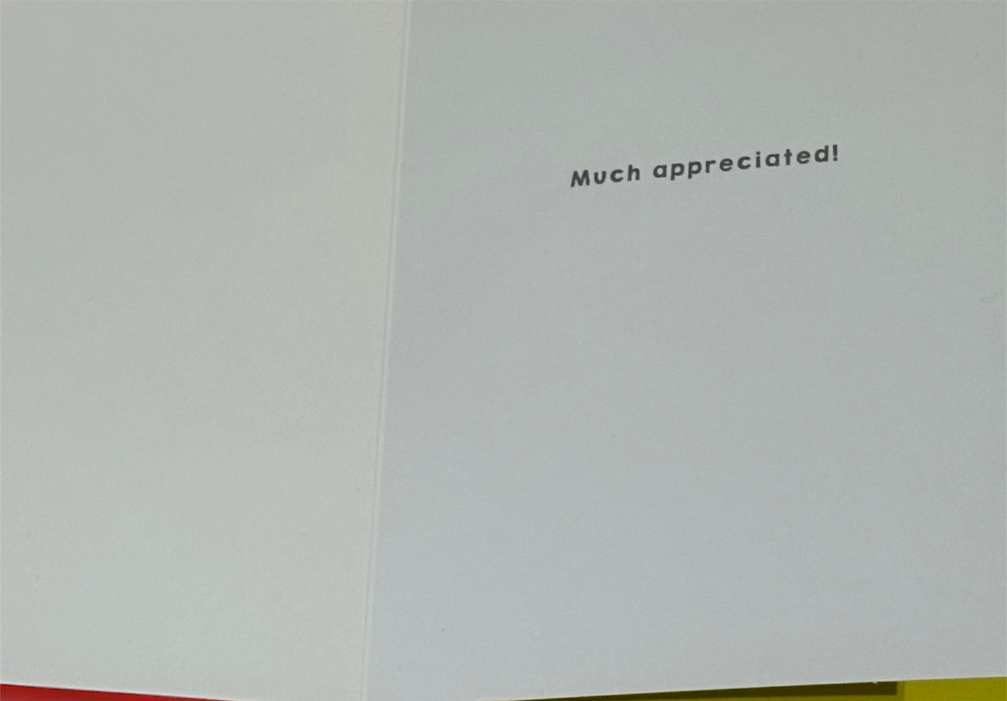 THANK YOU BRAILLE CARD