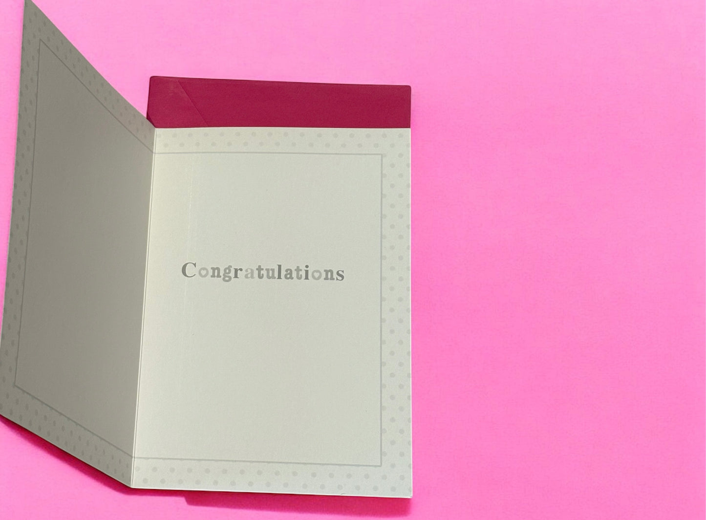 Baby Girl Braille Card