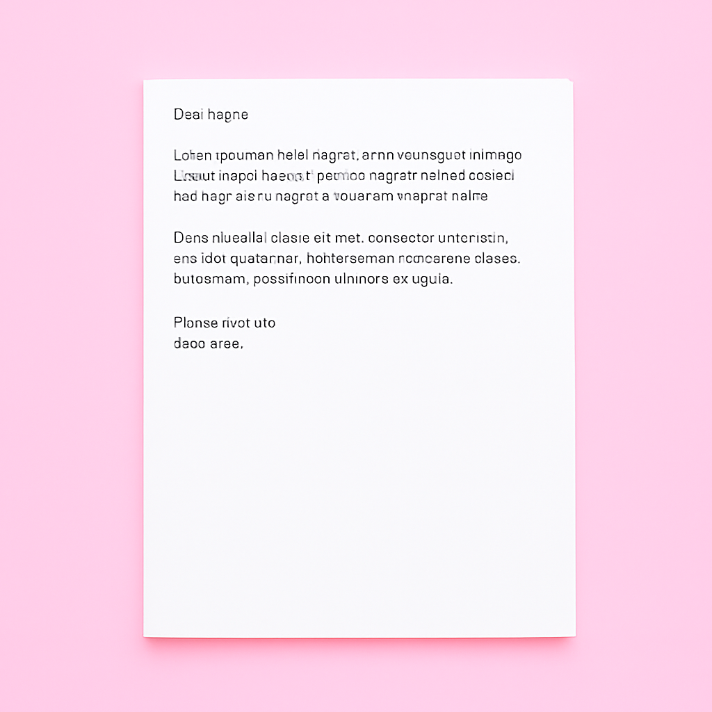 Brailled Letter From Santa