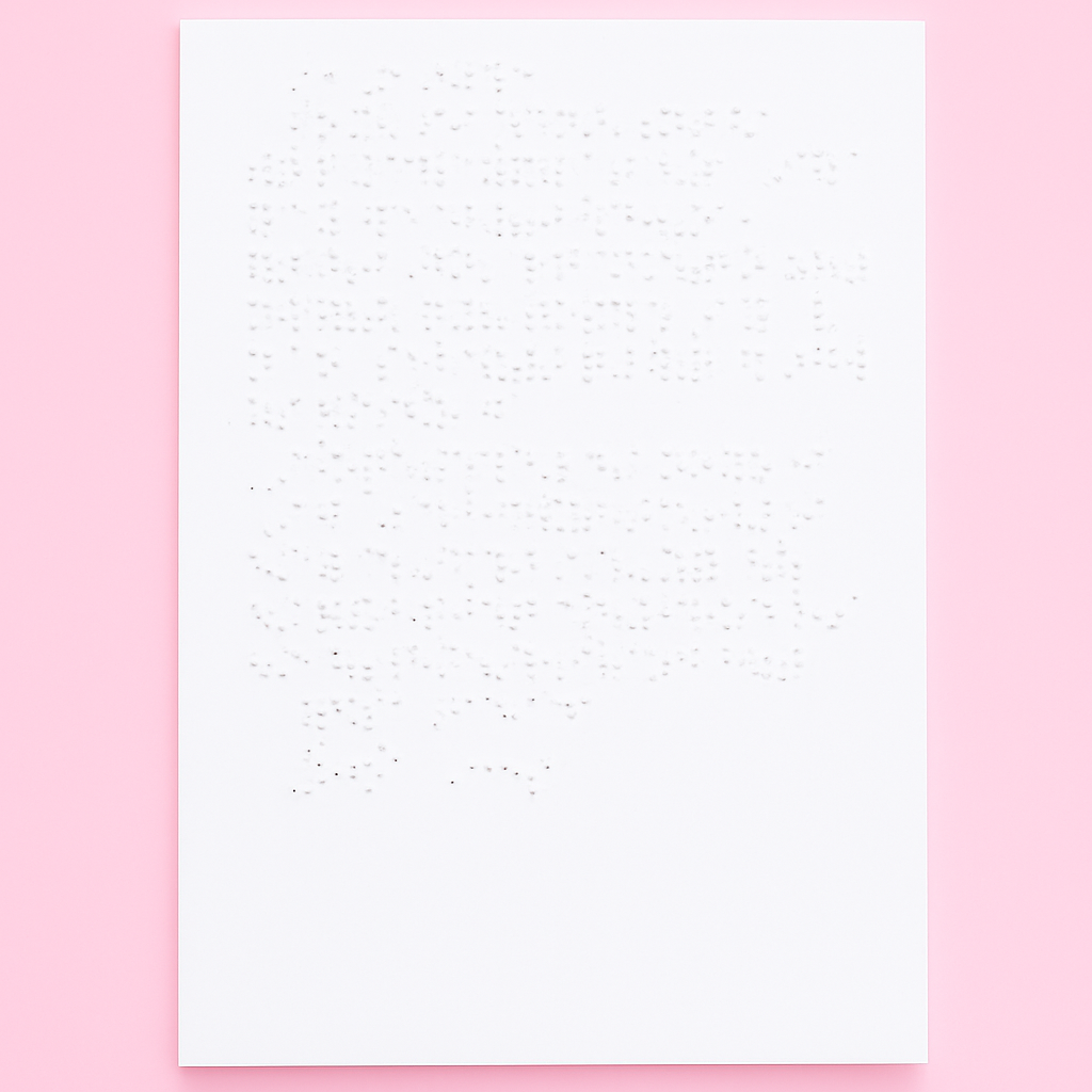 Personalised Braille Letter From Santa