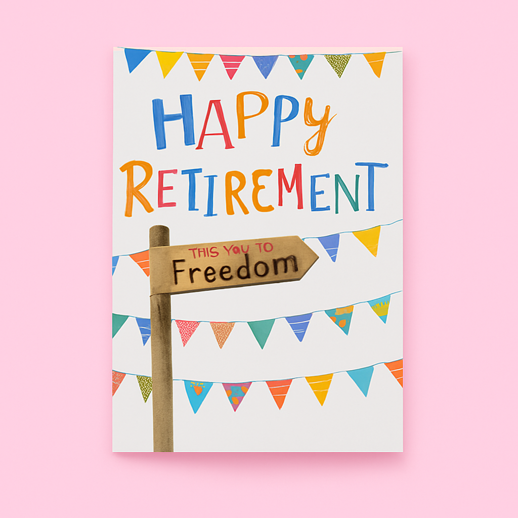 Happy Retirement Braille Card