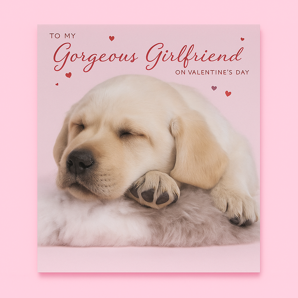 Girlfriend Valentine’s Day Braille Card