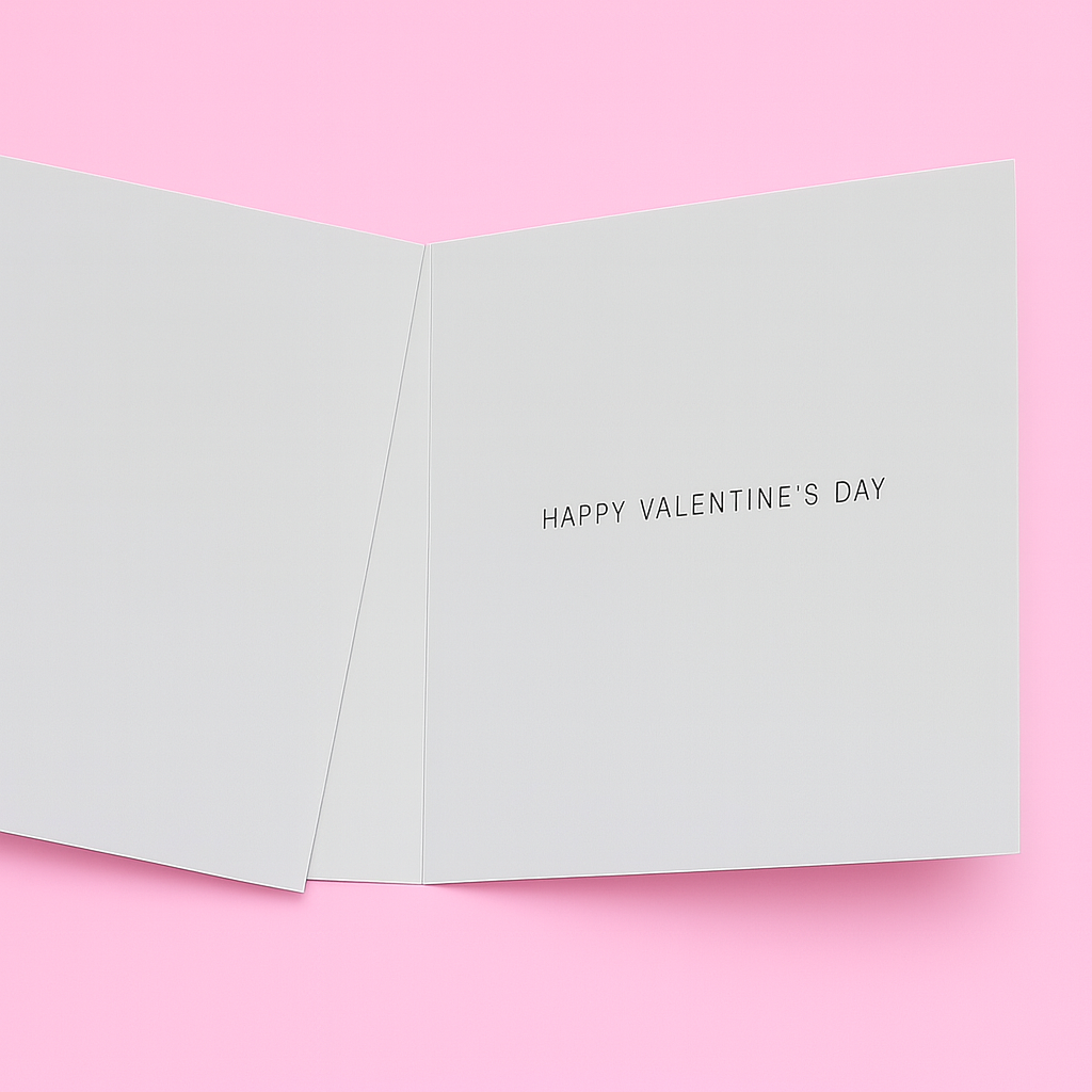 Girlfriend Valentine’s Day Braille Card