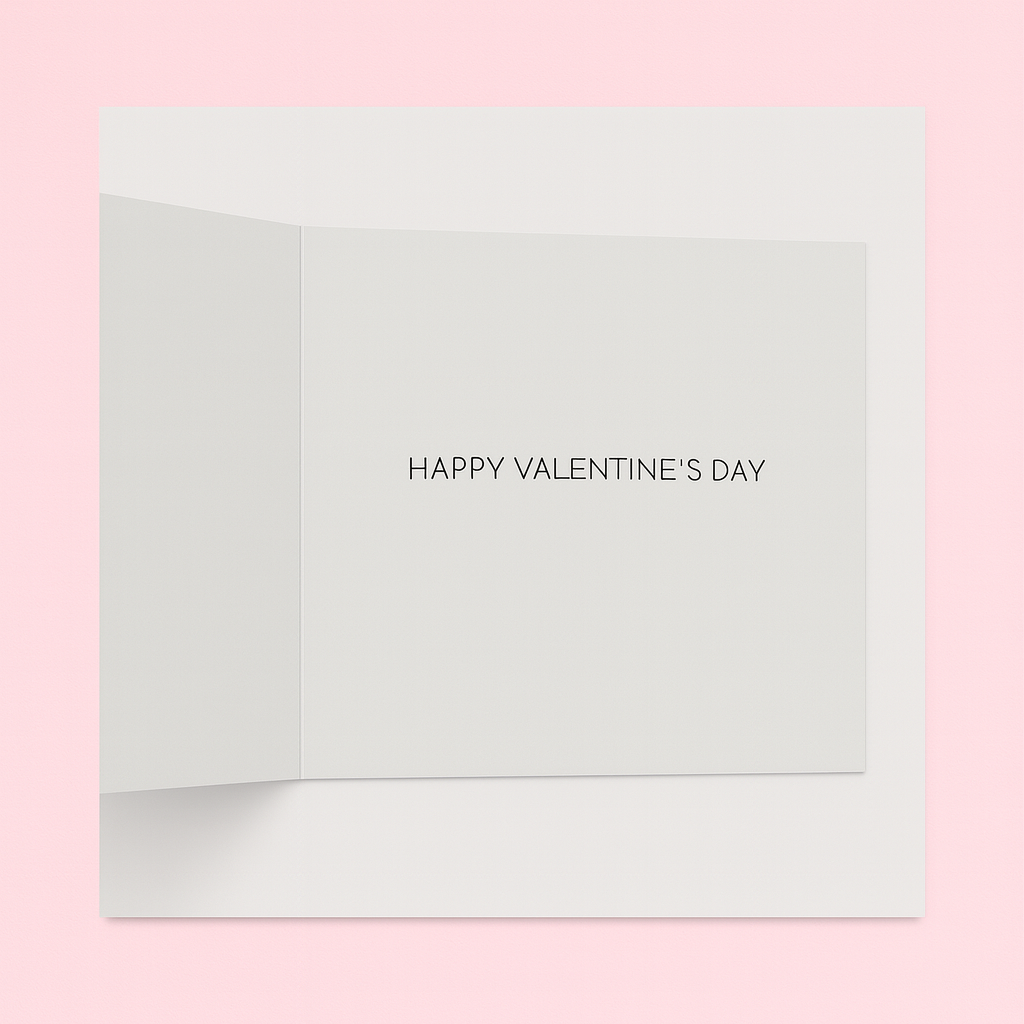 Husband Valentine’s Day Braille Card