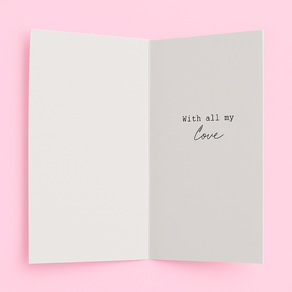 Kitten Valentine’s Day Braille Card