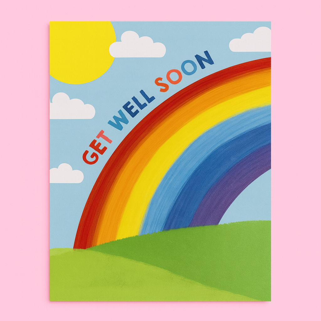 Get Well Soon Braille Card