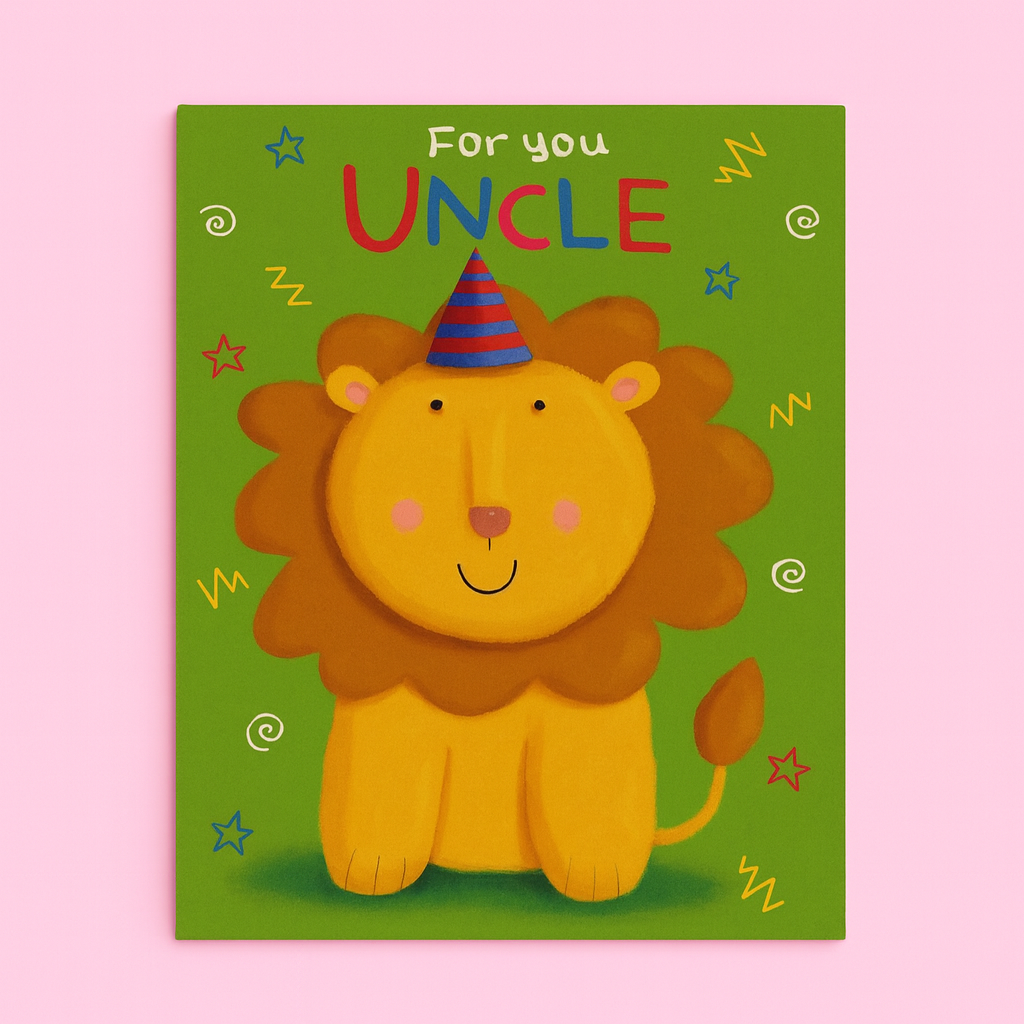 For You Uncle Braille Card