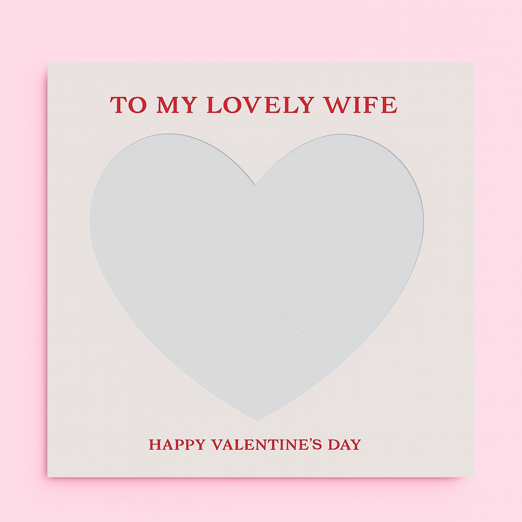 Wife Valentine’s Day Braille Card