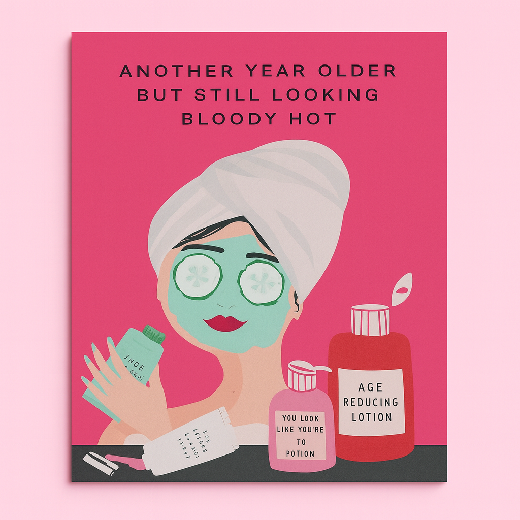 Another Year Older Funny Birthday Braille Card