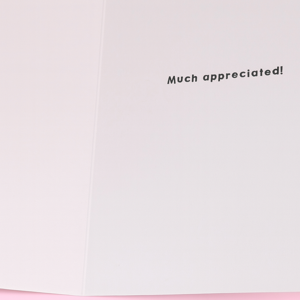 THANK YOU BRAILLE CARD