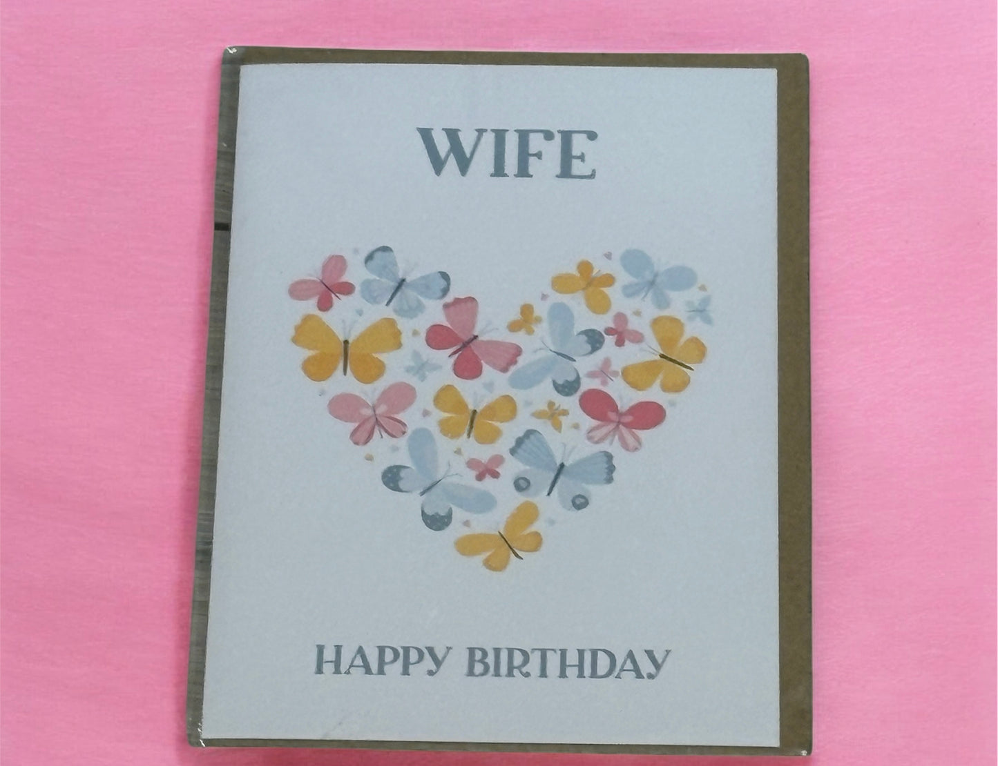 Wife Birthday Braille Card
