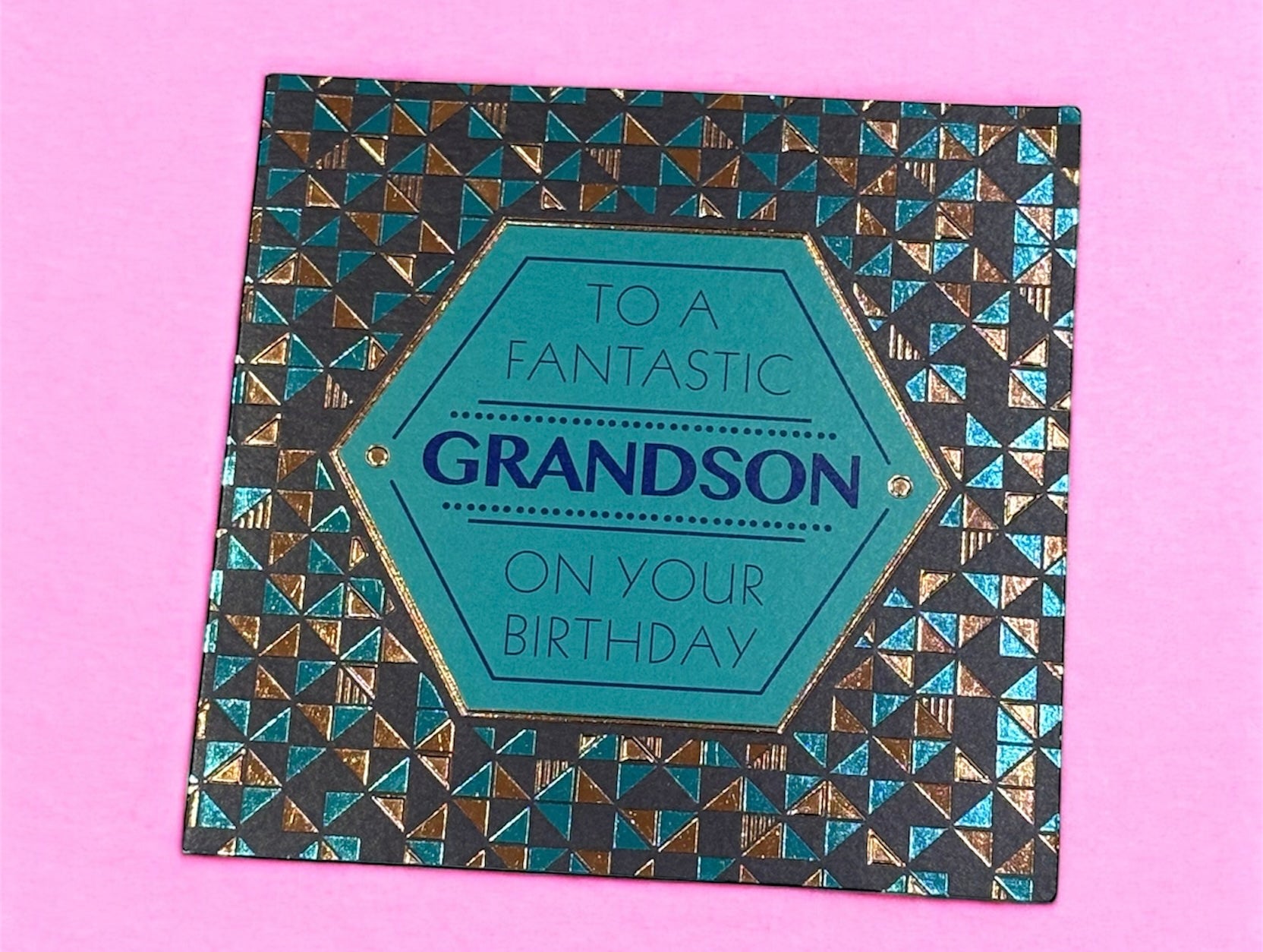 Grandson Birthday Braille Card