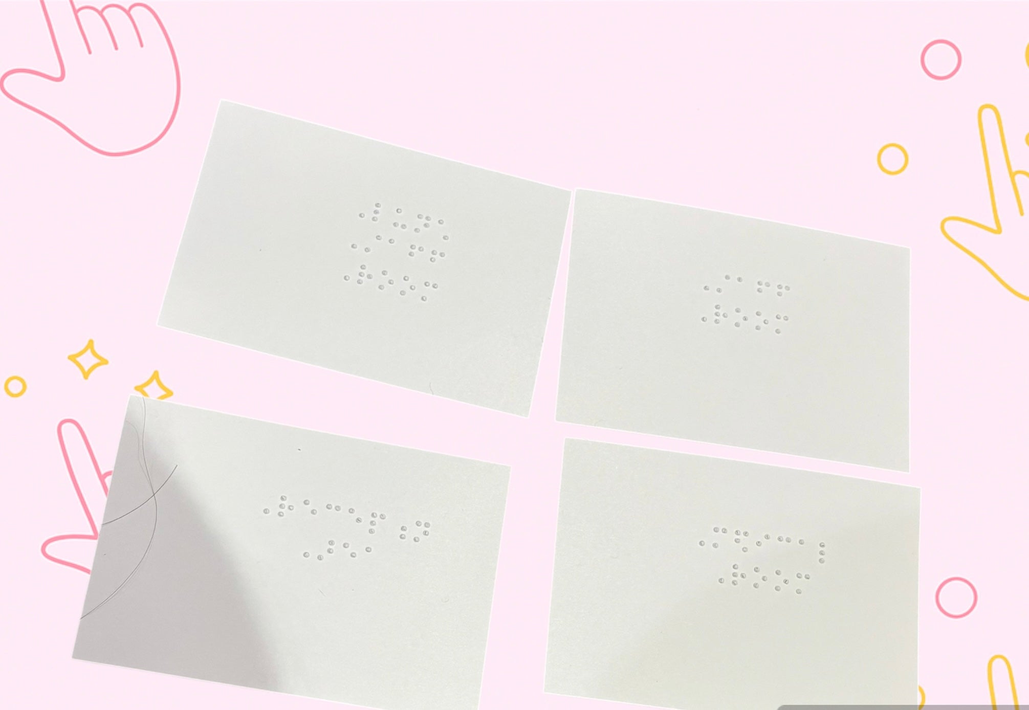 School Braille Signs 10pcs