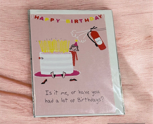 JOKEY YOU’VE HAD A LOT OF BIRTHDAYS BRAILLE CARD