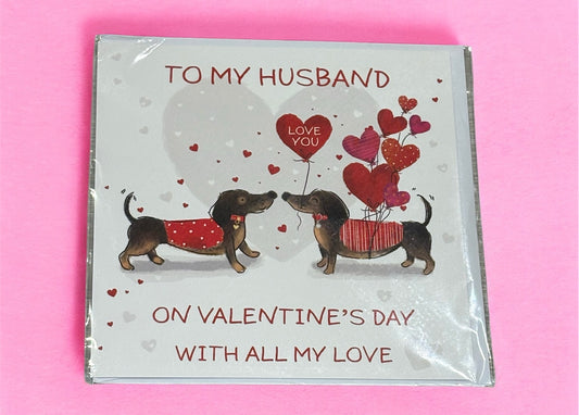 Husband Valentine’s Day Braille Card
