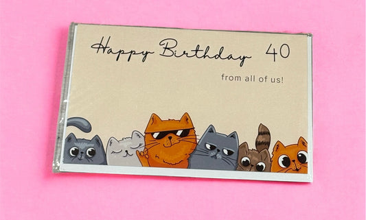 40th BIRTHDAY BRAILLE CARD