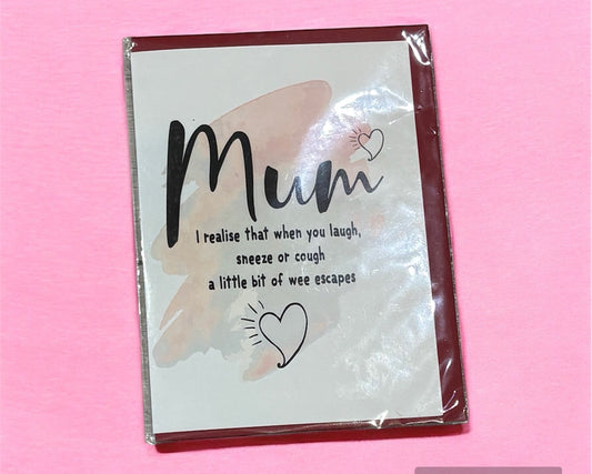 Funny Mum Braille Card