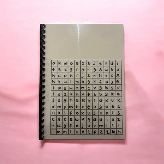 Braille Christmas Letter Grid Activity Book