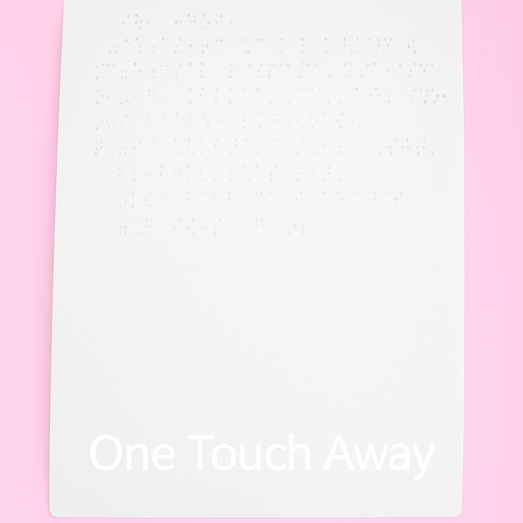Braille Tooth Fairy letter