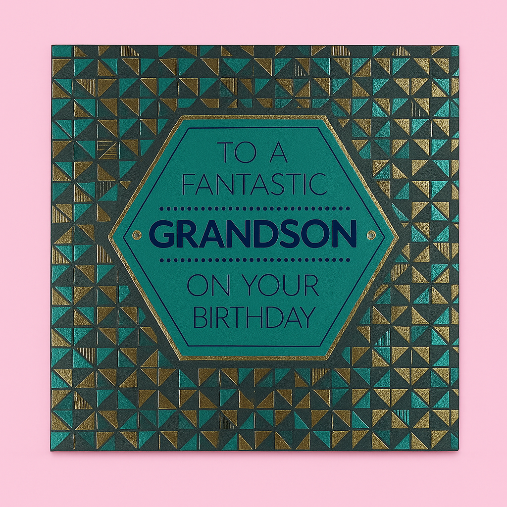 Grandson Birthday Braille Card