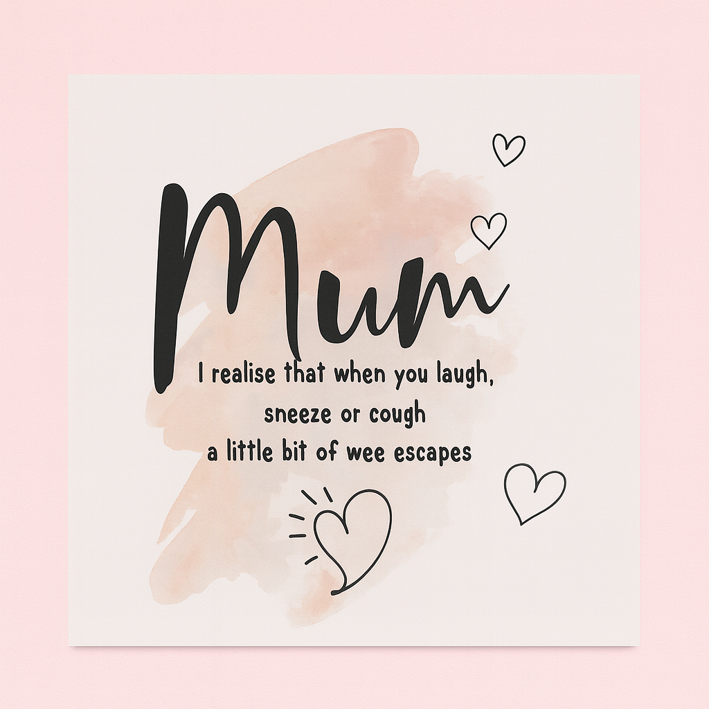 Funny Mum Braille Card