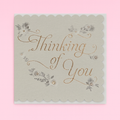 Thinking Of You Braille Card