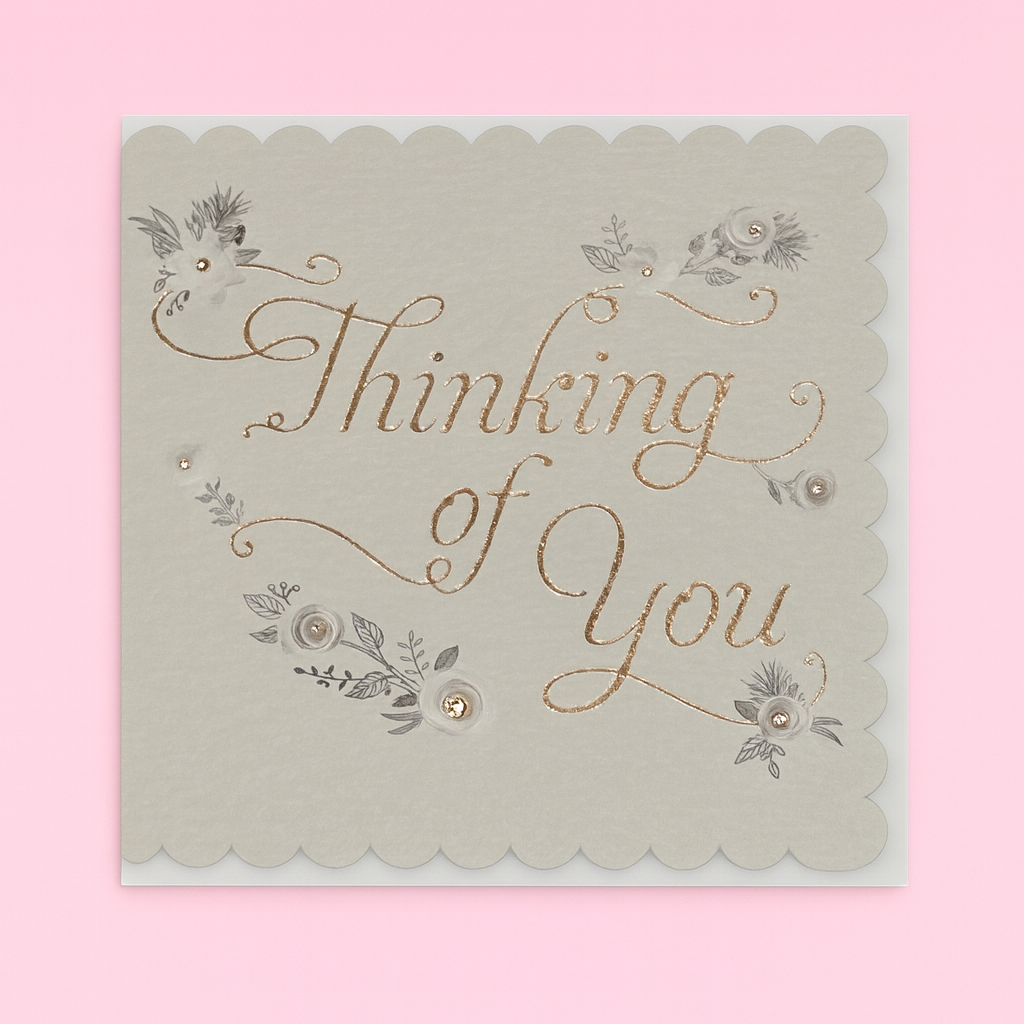 Thinking Of You Braille Card