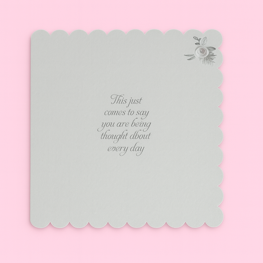 Thinking Of You Braille Card