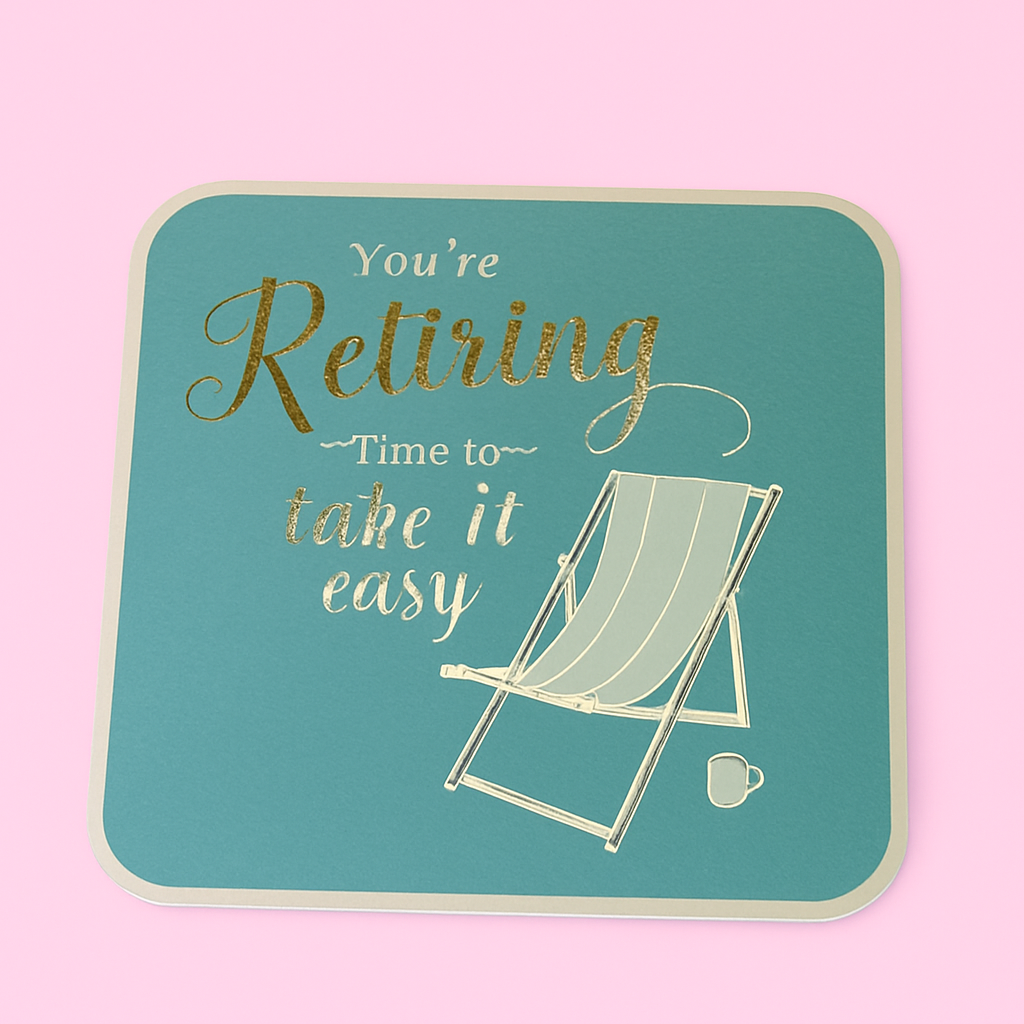 Retirement Braille Card