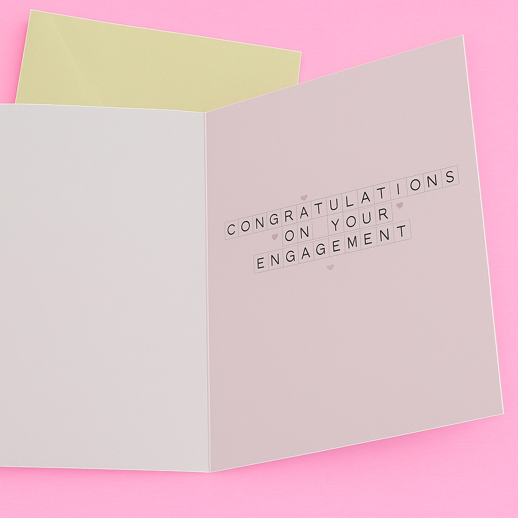 Engagement Braille Card