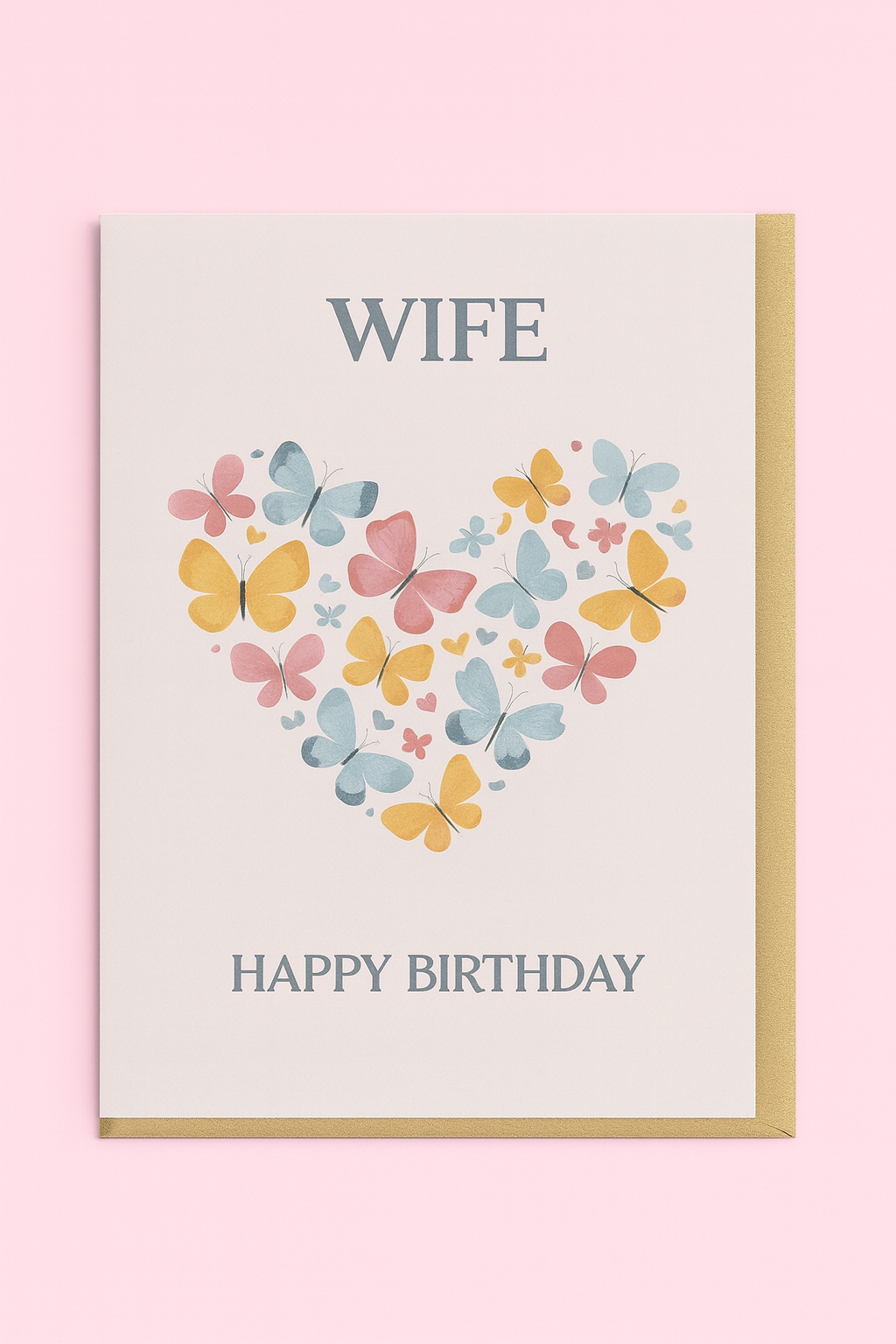Wife Birthday Braille Card