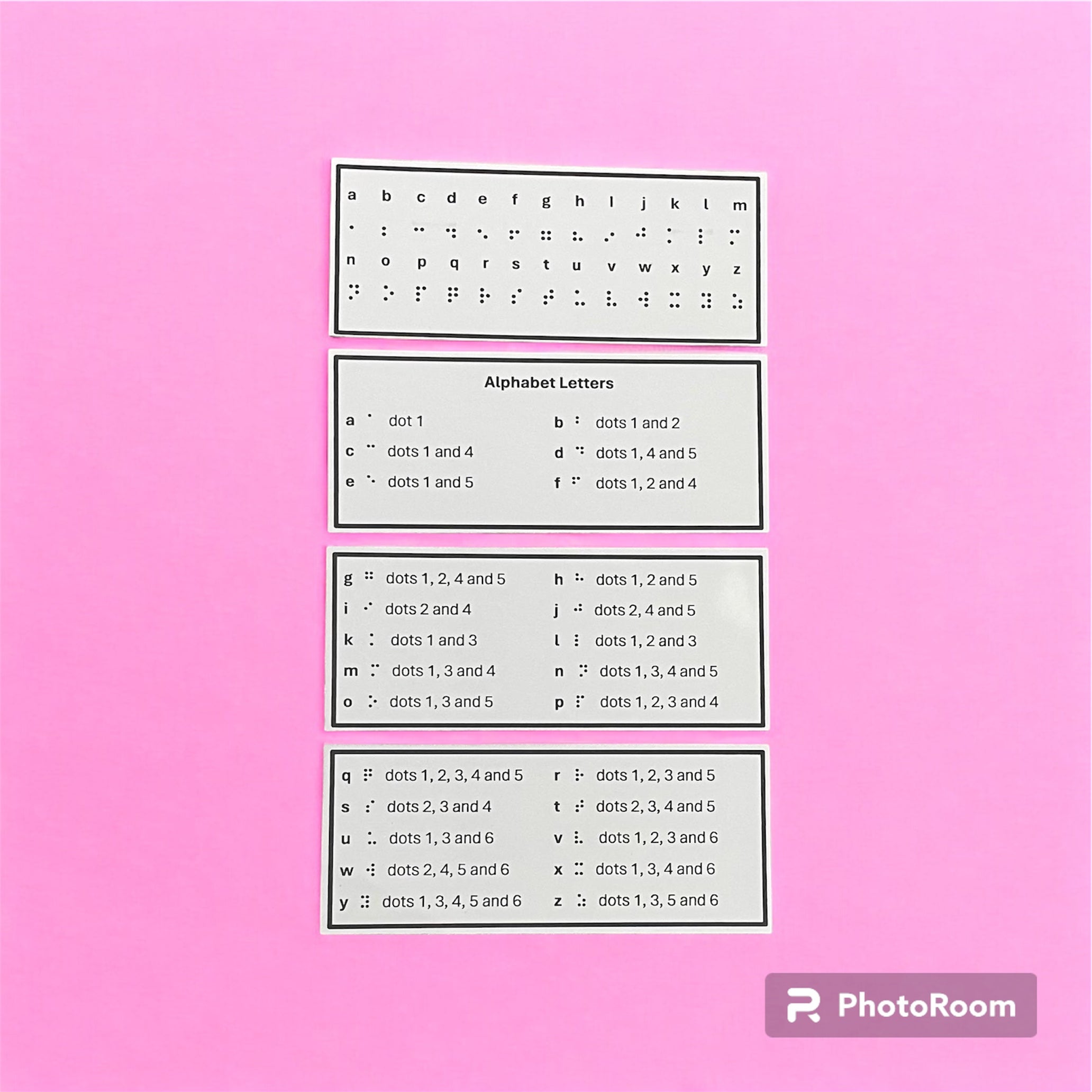 Print Revision Sheet - How To Learn Braille