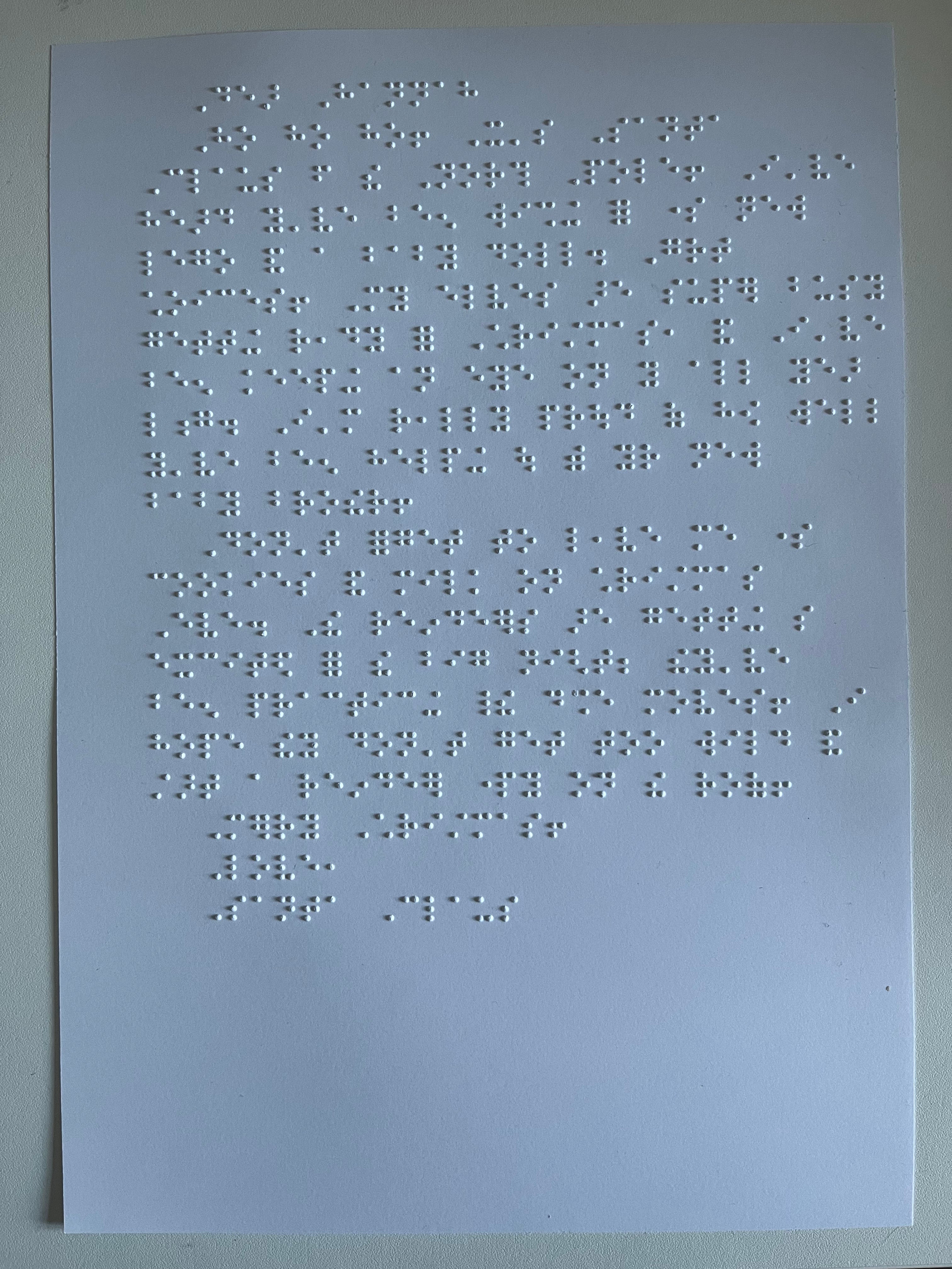 Personalised Braille Letter From Santa